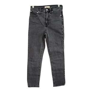 Madewell Womens Jeans Black Denim Mid Rise The Perfect Vintage Stretch 24